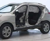2013 Hyundai Tucson IIHS Side Impact Crash Test Picture