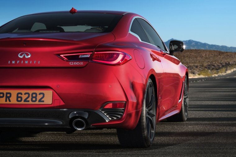 2017 Infiniti Q60 Coupe 3.0T Red Sport 400 Rear Fascia Picture
