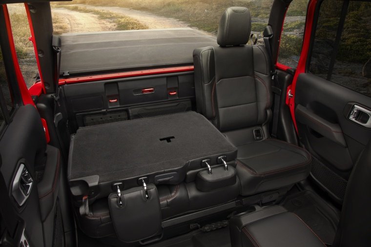 2020 Jeep Gladiator Crew Cab Rubicon 4WD Rear Seats with Backrest Folded Picture