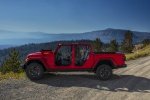 Picture of 2020 Jeep Gladiator Crew Cab Rubicon 4WD without doors and windshield folded in Firecracker Red Clearcoat