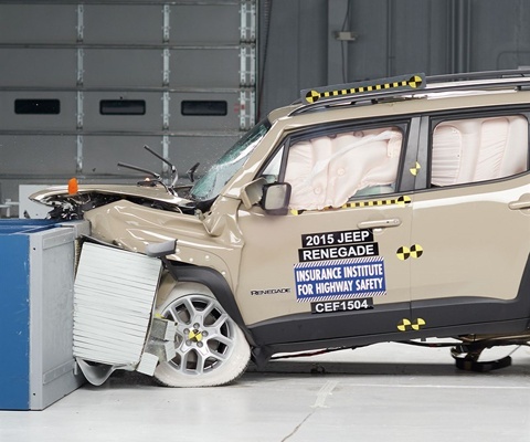 2016 Jeep Renegade IIHS Frontal Impact Crash Test Picture