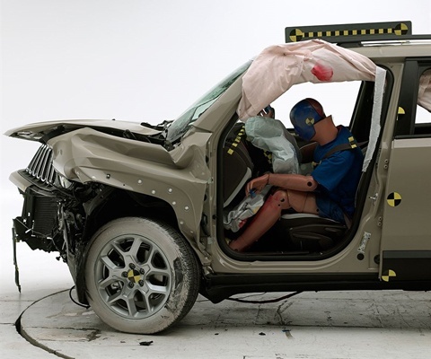 2016 Jeep Renegade IIHS Frontal Impact Crash Test Picture