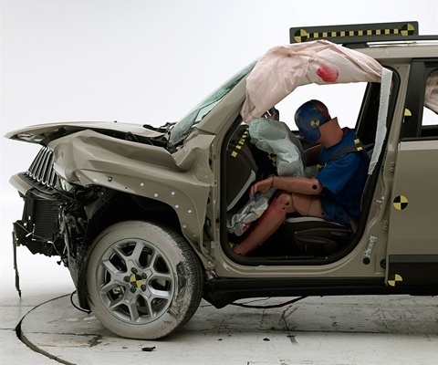 2018 Jeep Renegade IIHS Frontal Impact Crash Test Picture