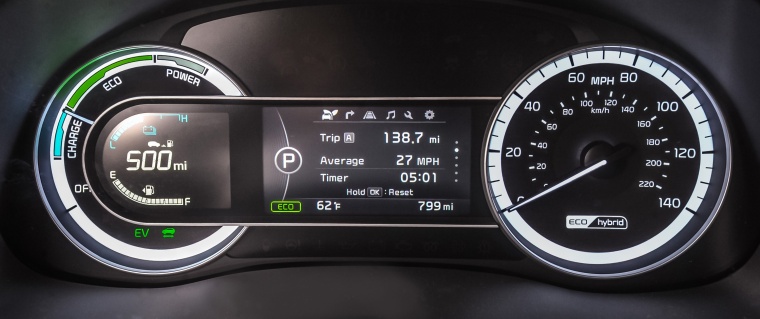 2018 Kia Niro Touring Hybrid Gauges Picture