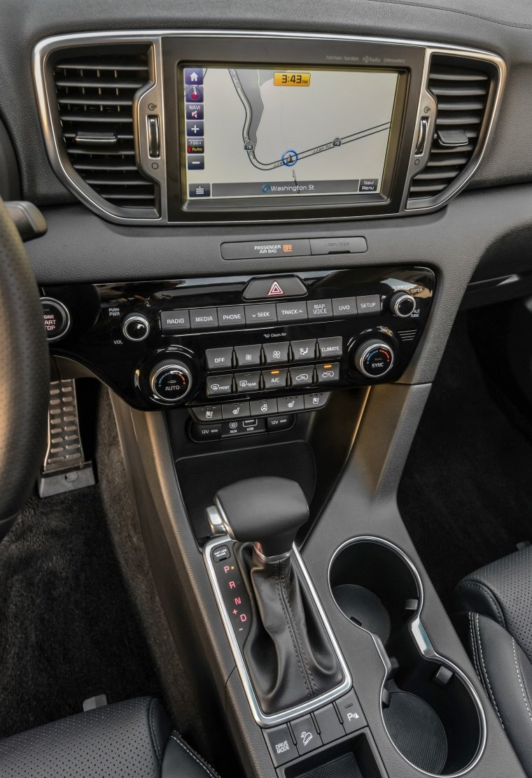 2017 Kia Sportage SX Turbo Center Stack Picture