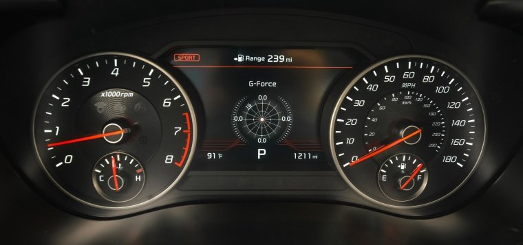 2018 Kia Stinger GT Gauges Picture