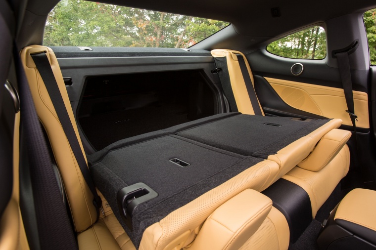 2016 Lexus RC350 F-Sport Rear Seats Folded Picture