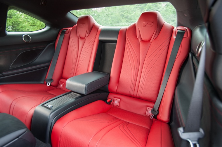 2016 Lexus RC-F Rear Seats Picture