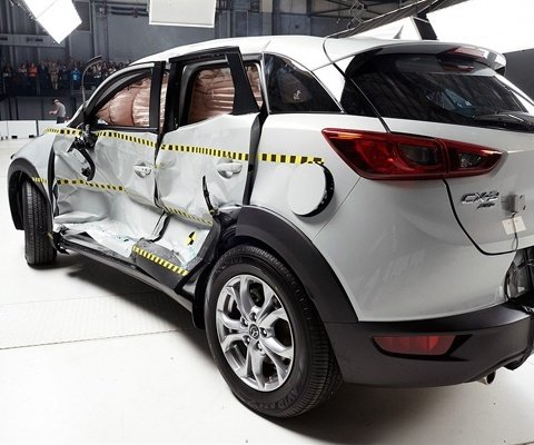 2017 Mazda CX-3 IIHS Side Impact Crash Test Picture
