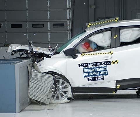2014 Mazda CX-5 IIHS Frontal Impact Crash Test Picture