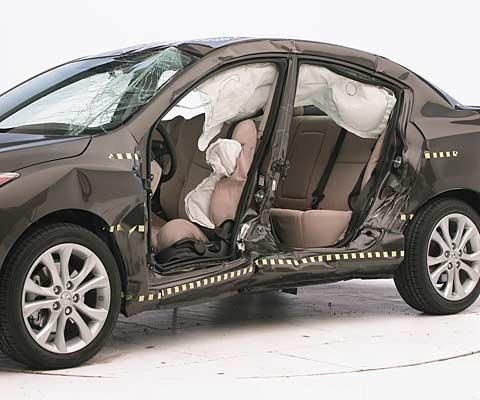2012 Mazda Mazda3 Sedan IIHS Side Impact Crash Test Picture