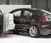 2013 Mazda Mazda3 Sedan IIHS Side Impact Crash Test Picture