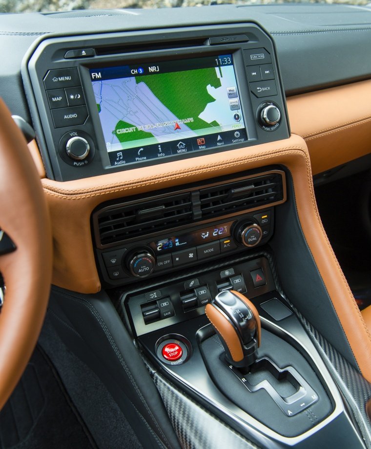 2017 Nissan GT-R Coupe Premium Center Stack Picture