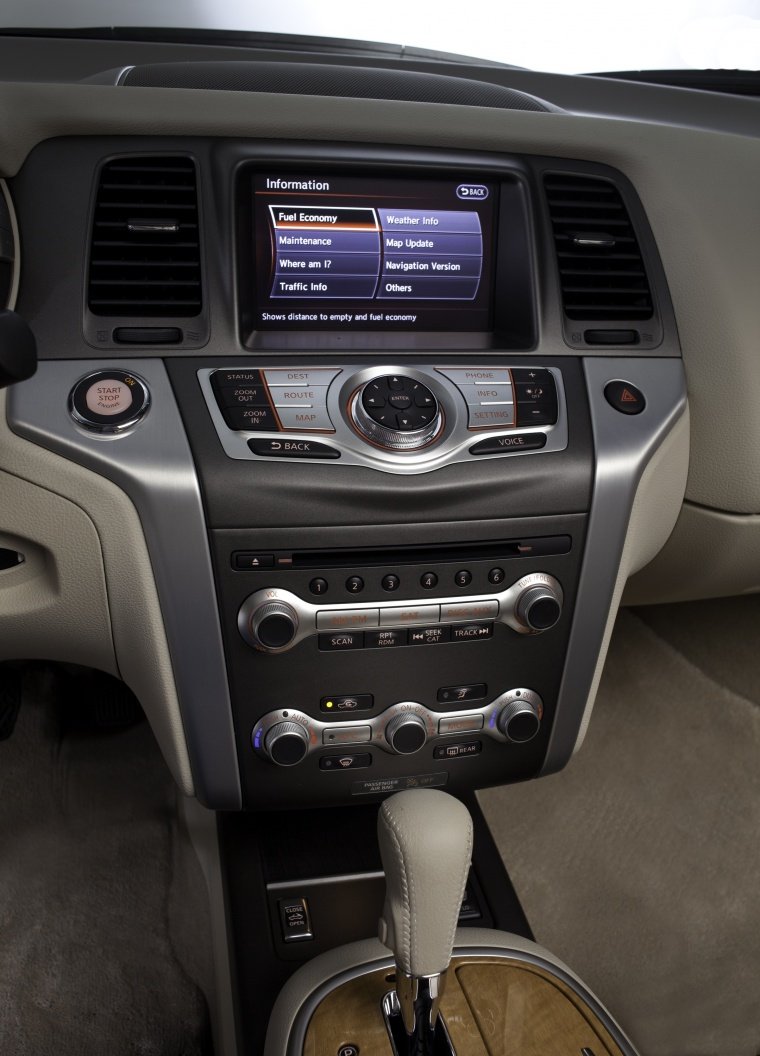 2012 Nissan Murano CrossCabriolet Center Stack Picture