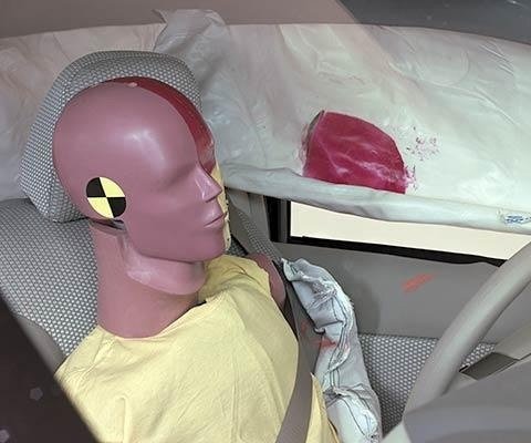 2011 Nissan Versa Sedan IIHS Side Impact Crash Test Picture