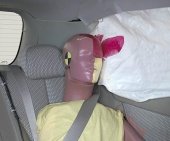 2011 Nissan Versa Sedan IIHS Side Impact Crash Test Picture