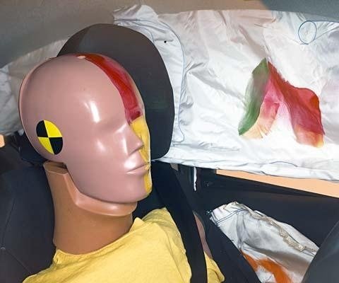 2012 Nissan Versa Sedan IIHS Side Impact Crash Test Picture
