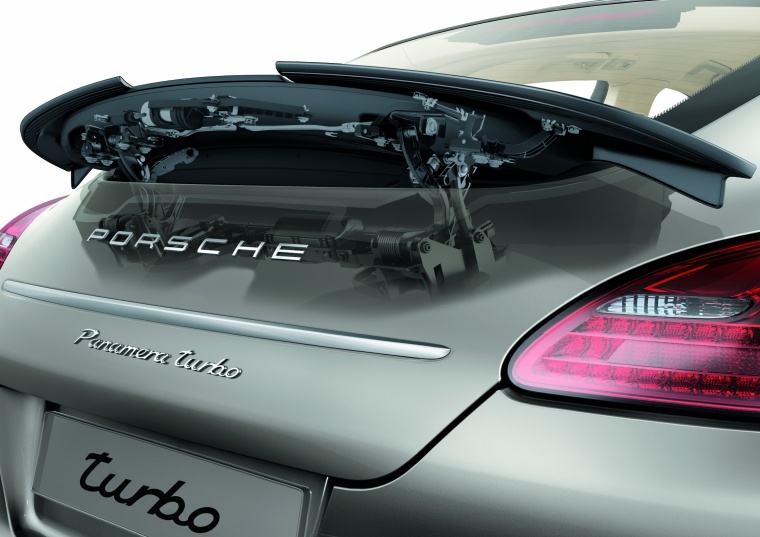 2010 Porsche Panamera Turbo Rear Wing Picture