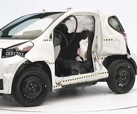 2012 Scion iQ IIHS Side Impact Crash Test Picture