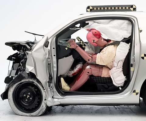 2013 Scion iQ IIHS Frontal Impact Crash Test Picture