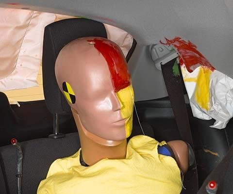 2013 Scion iQ IIHS Side Impact Crash Test Picture