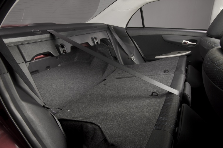 2011 Toyota Corolla S Rear Seats Folded Picture