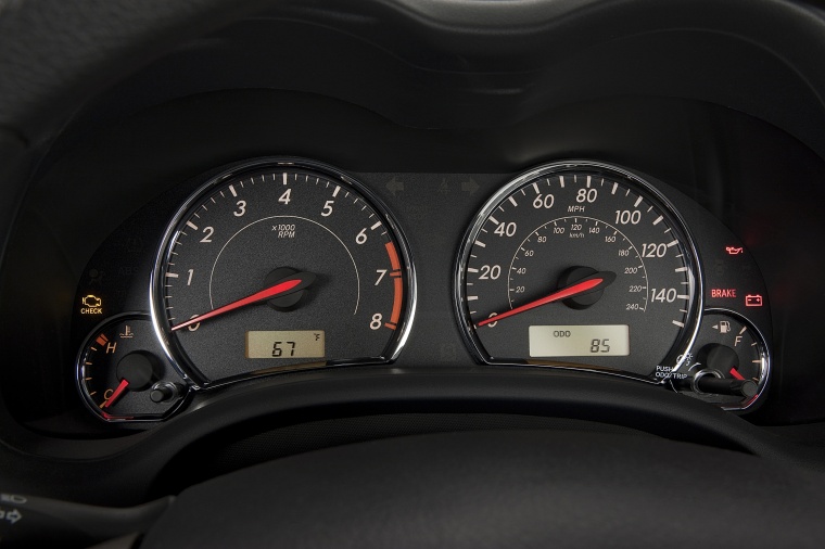 2011 Toyota Corolla S Gauges Picture