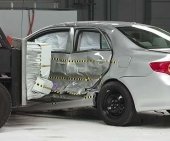 2011 Toyota Corolla IIHS Side Impact Crash Test Picture