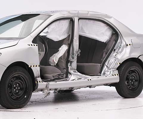 2012 Toyota Corolla IIHS Side Impact Crash Test Picture