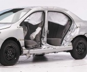 2013 Toyota Corolla IIHS Side Impact Crash Test Picture
