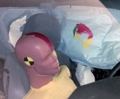 2013 Toyota Highlander Hybrid IIHS Side Impact Crash Test Picture