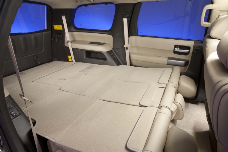 2010 Toyota Sequoia Third Row Seats Folded Picture