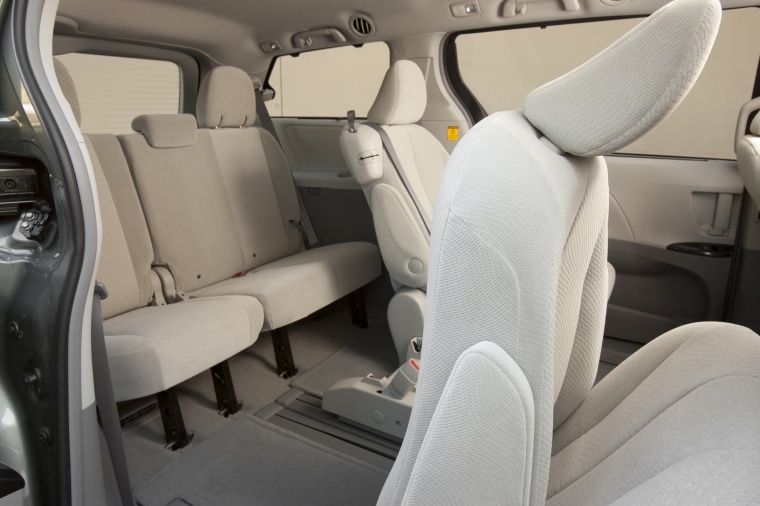 2013 Toyota Sienna LE Rear Seats Picture