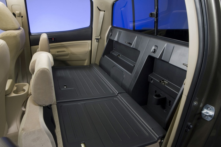 2010 Toyota Tacoma Double Cab Rear Seats Folded Picture