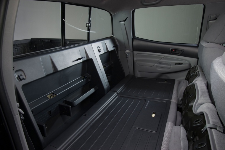 2012 Toyota Tacoma Double Cab SR5 V6 4WD Rear Seats Folded Picture