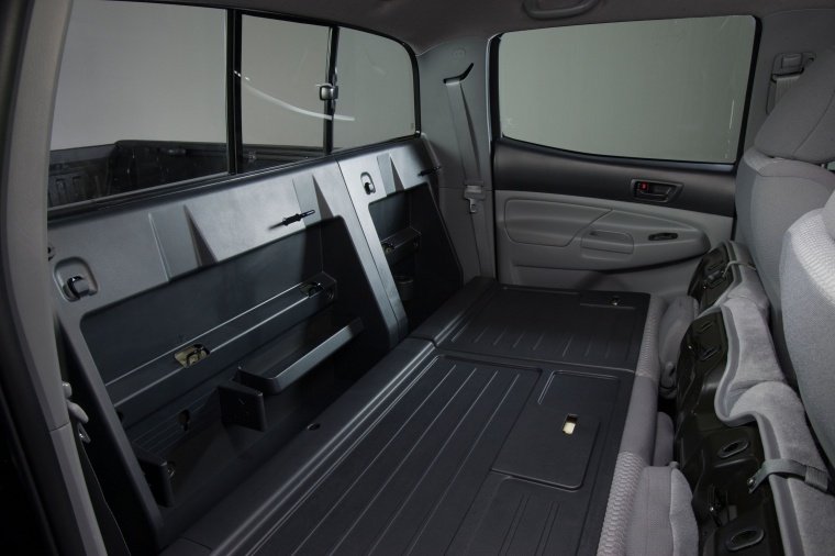2013 Toyota Tacoma Double Cab SR5 V6 4WD Rear Seats Folded Picture