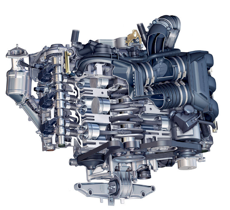 2008 Porsche Boxster 2.7L Flat-6 Engine Picture
