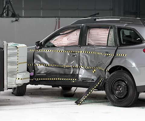 2010 Subaru Outback IIHS Side Impact Crash Test Picture 2010 Subaru Outback IIHS Side Impact Crash Test Picture
