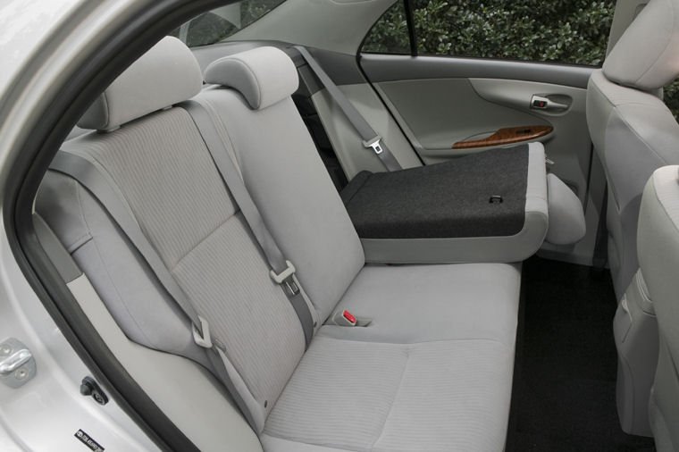 2010 Toyota Corolla XLE Rear Seats Folded Picture