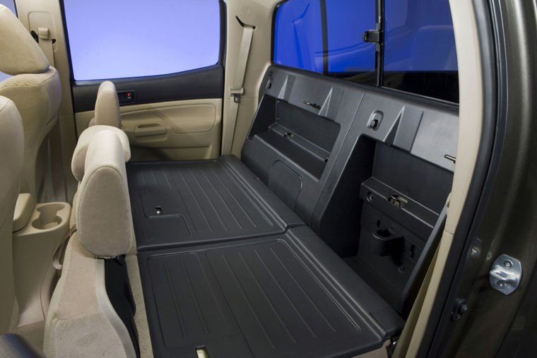 2009 Toyota Tacoma Double Cab Rear Seats Folded Picture