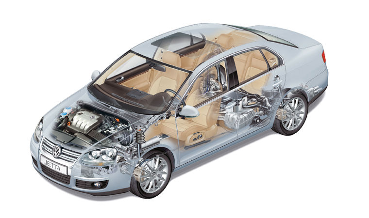 2005 Volkswagen Jetta Drivetrain Picture